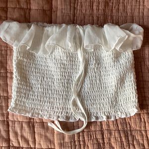 Strapless top